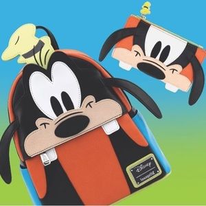 Disney goofy loungefly backpack and wallet
